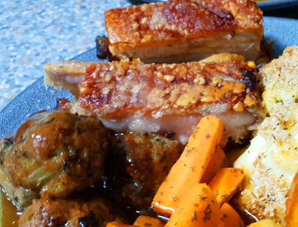 Asian Style Belly Pork (With outstanding Crackling!), recipe, eat well on universal credit