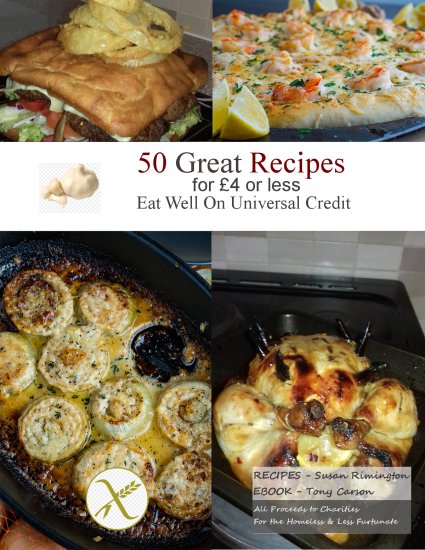 50 Recipes for £4 or less – Charity Ebook -  Eat Well on a Very Restricted Budget.