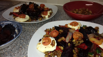 Beetroot and Bryndza warm Salad