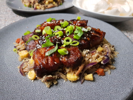 Char Sui Pork recipe, eat well on universal credit