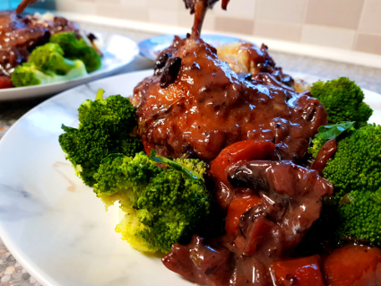 Duck Au Vin recipe, eat well on universal credit