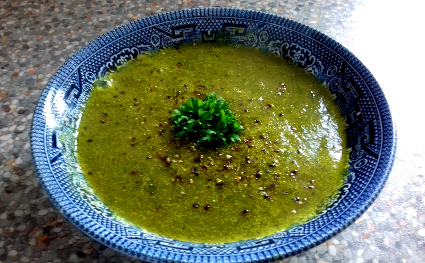 Spring Soup recipe - eat well on universal credit
